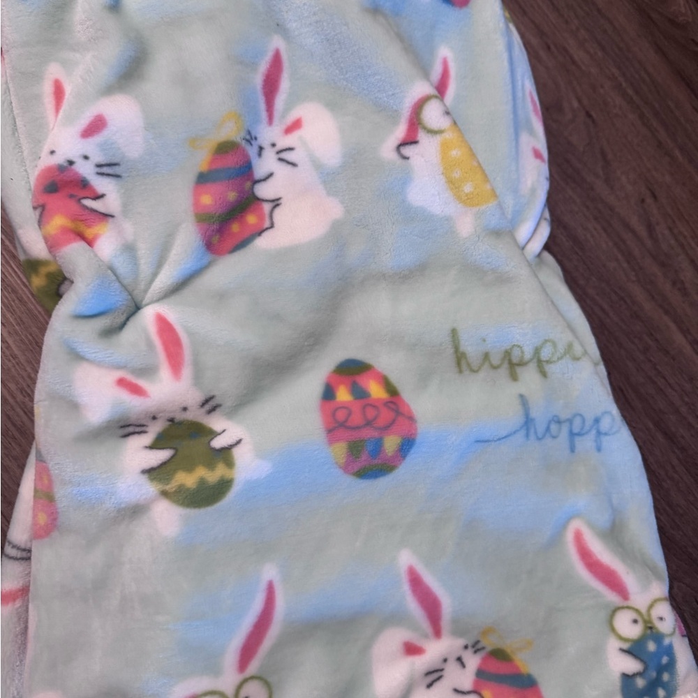 Easter Bunny Blanket - Pastel Blue